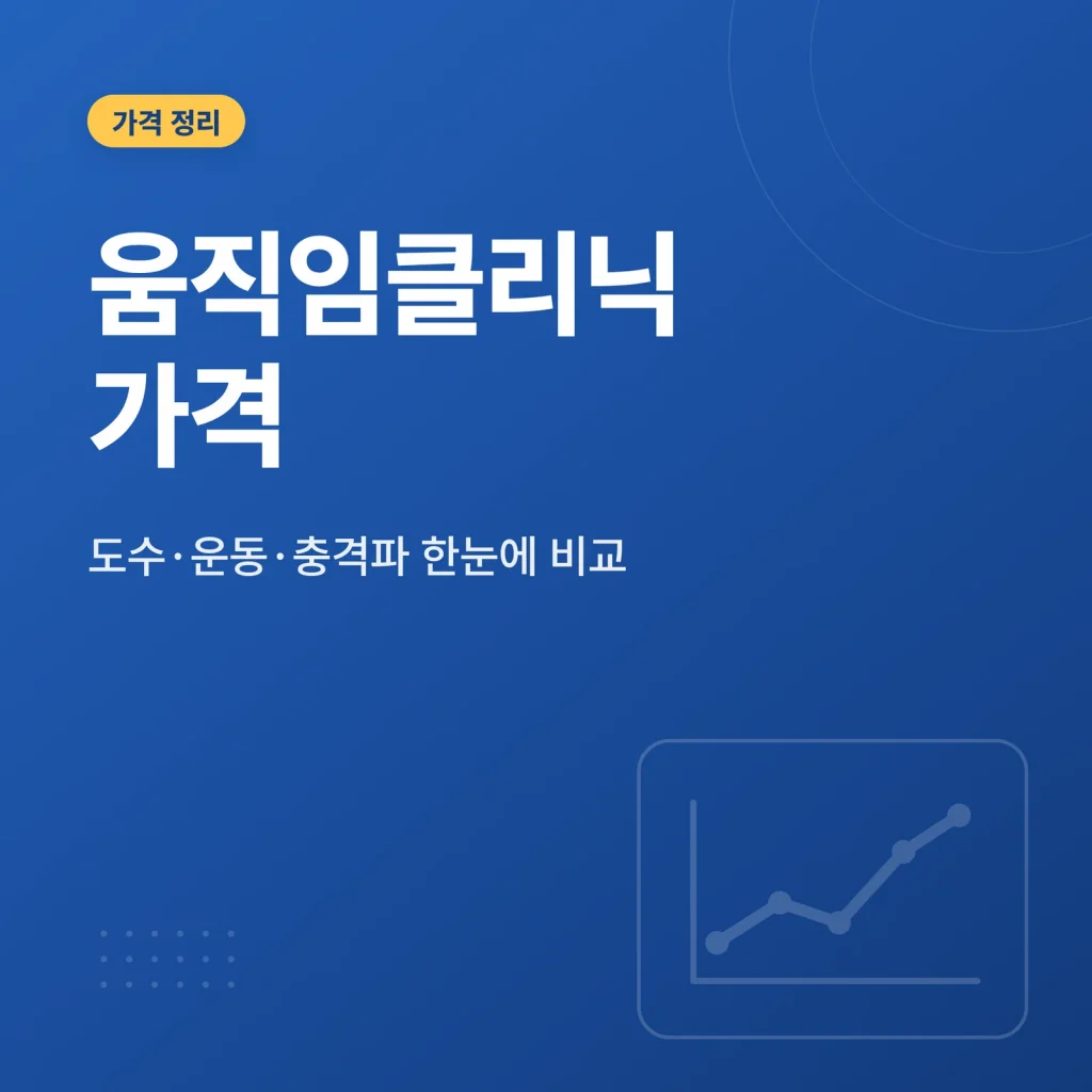 도수치료 가격 차이